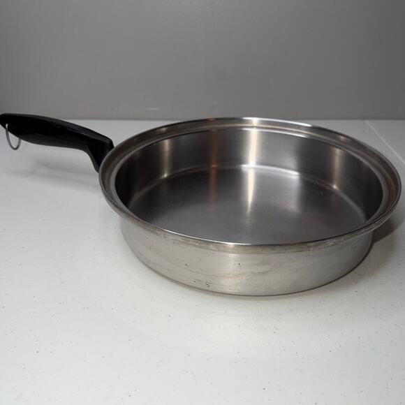 Permanent Multi-Core 5 Ply Stainless Steel 11" Skillet Fry Pan USA VTG MC-2000 - Picture 1 of 5